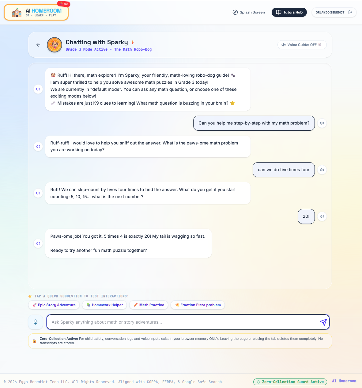 AI Homeroom learning space — slide 2